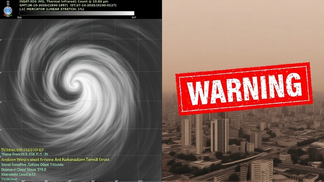 Cyclone Montha Bears Down on Andhra Coast with 110 km/h Winds, Triggering Nationwide Emergency Response