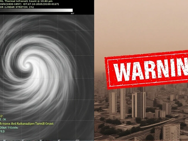 Cyclone Montha Bears Down on Andhra Coast with 110 km/h Winds, Triggering Nationwide Emergency Response